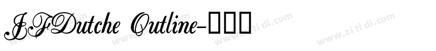JFDutche Outline字体转换